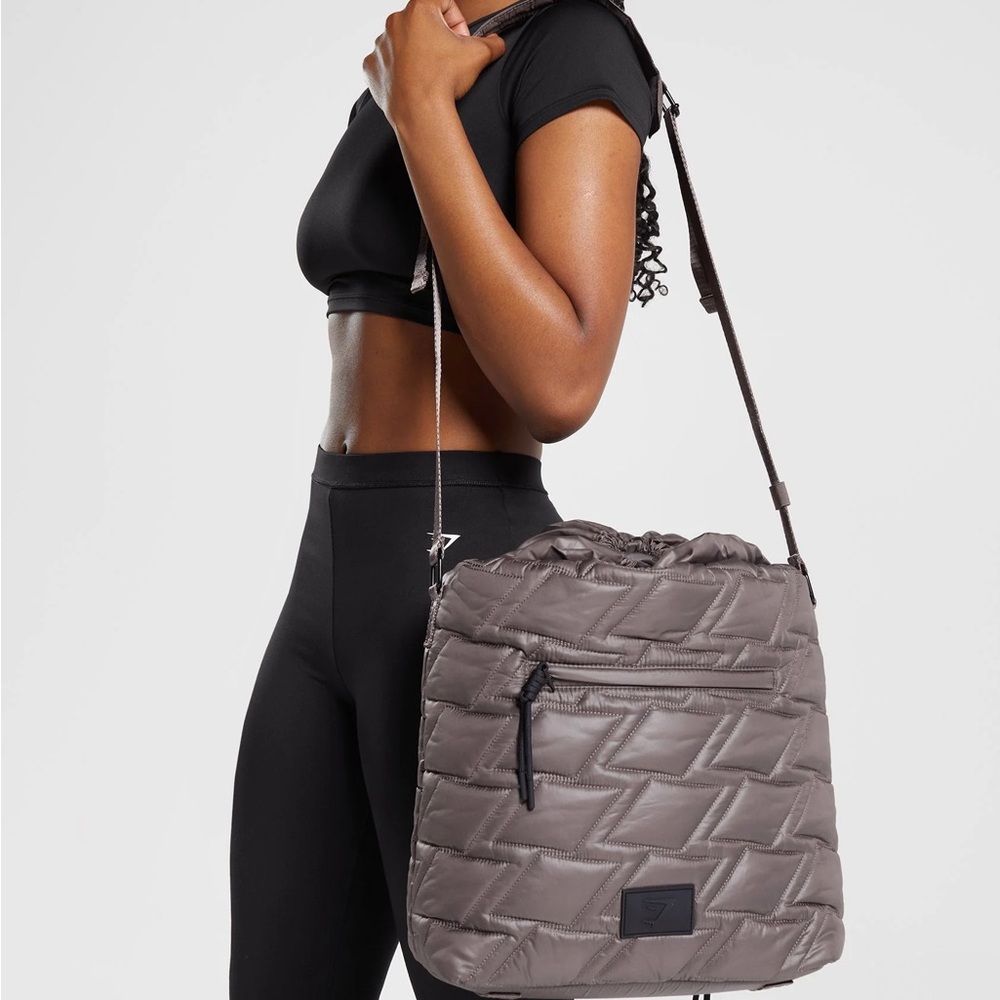 Gymshark Gray Quilted Tote Bag